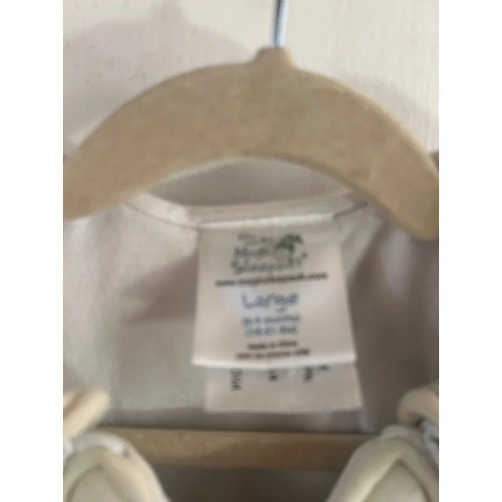 Baby Merlin Magic Sleepsuit Large 6-9 Months Cream Cotton Transition Suit Unisex
